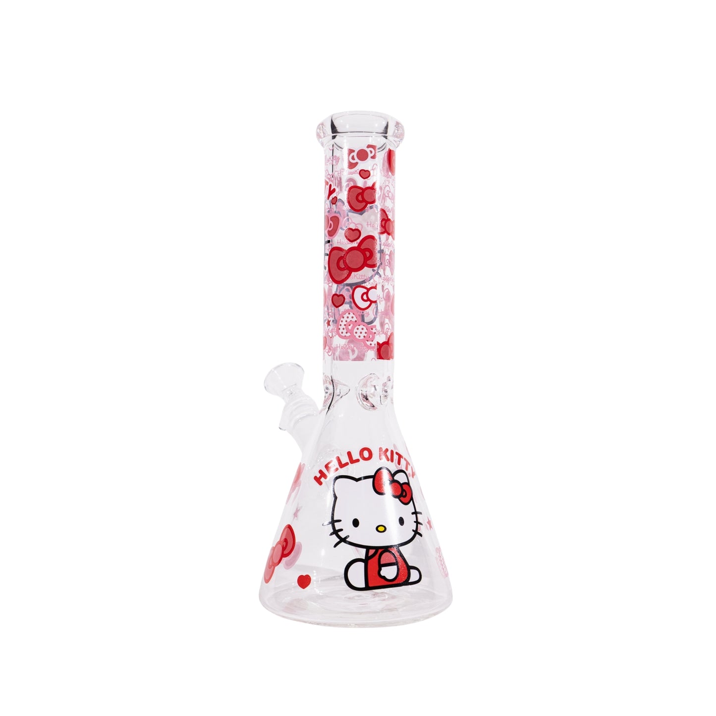 Hello Kitty Design Beaker Bong 10 Inch Cute Glass Bong