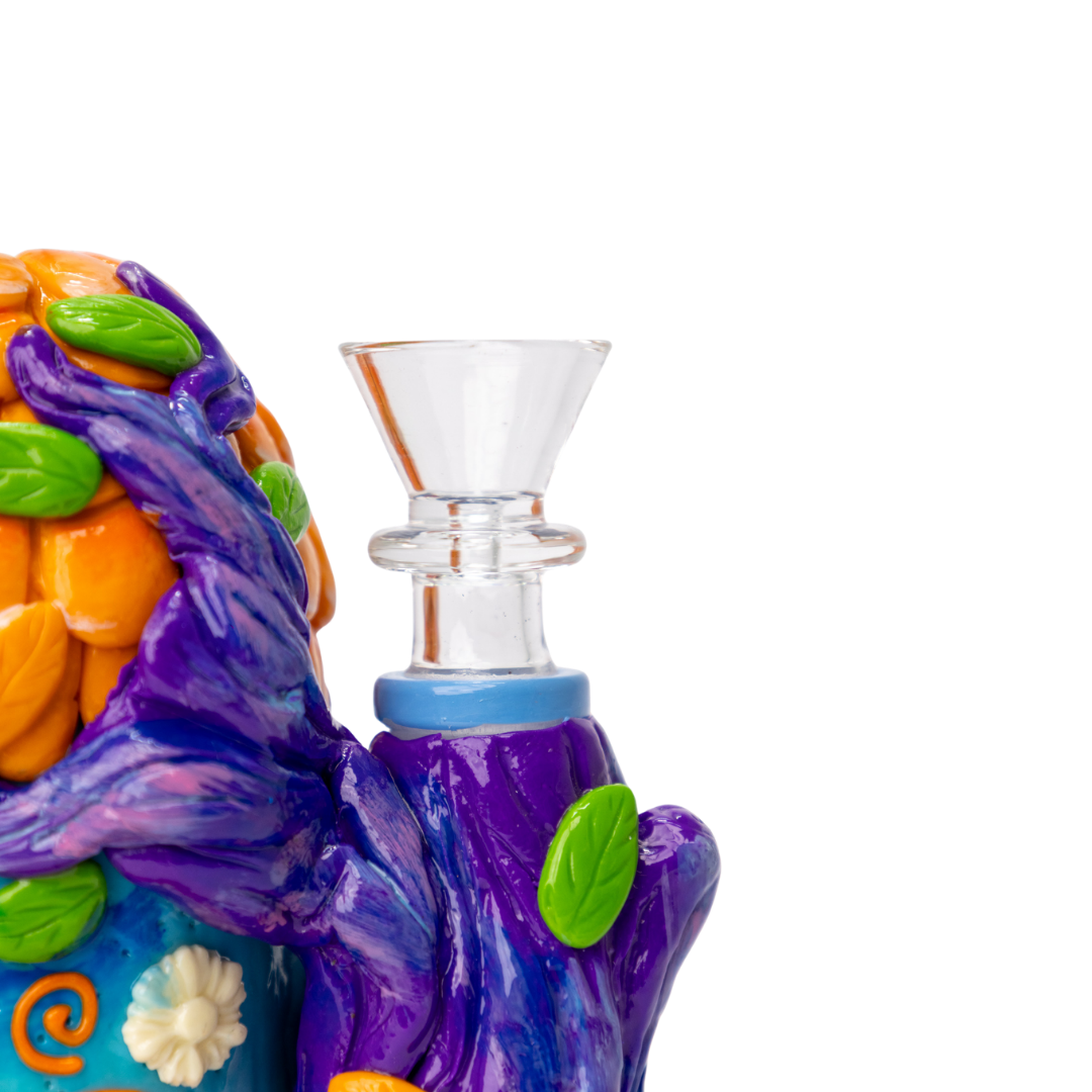 Purple Tree House Bong 10 Inch Fantasy Glass Bong