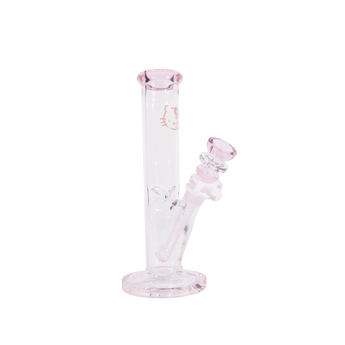 Hello Kitty Straight Tube Bong 10" – Cute Glass Water Pipe