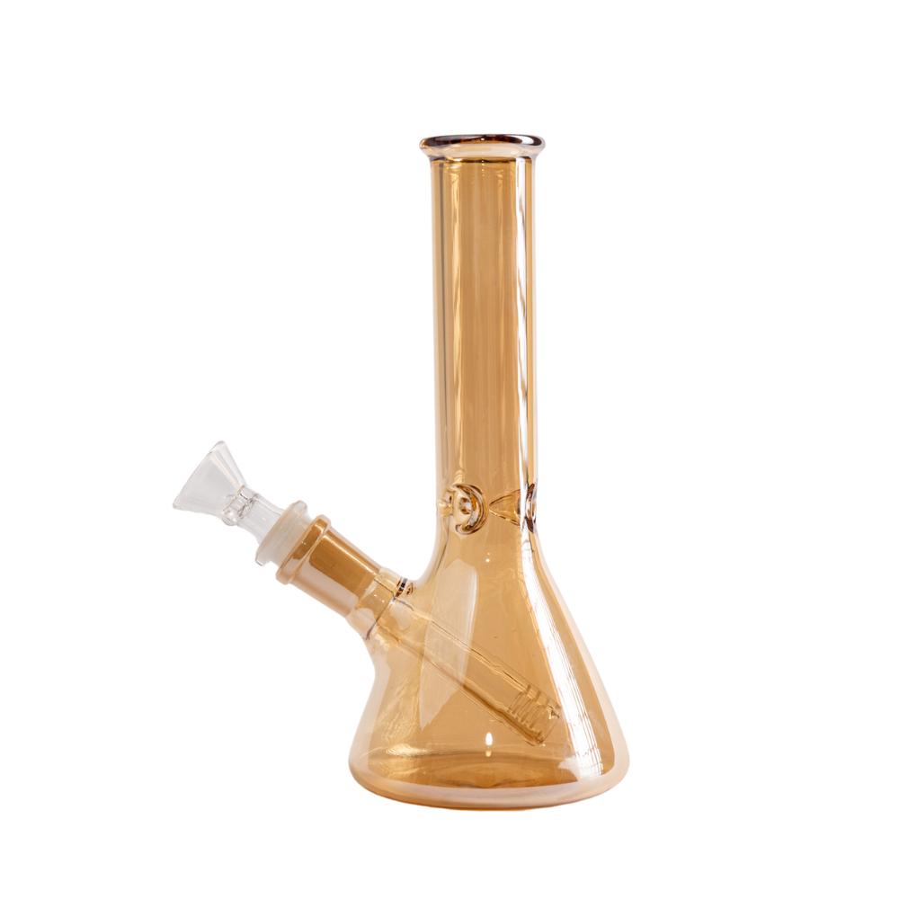 Multicolor Beaker Bong 8 Inch Compact Glass Bong