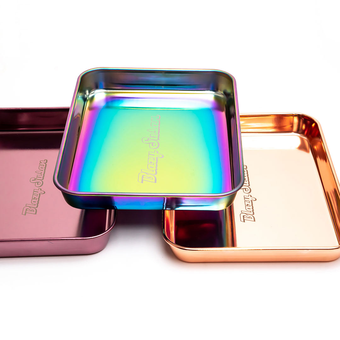 Blazy Susan Stainless Steel Rolling Tray