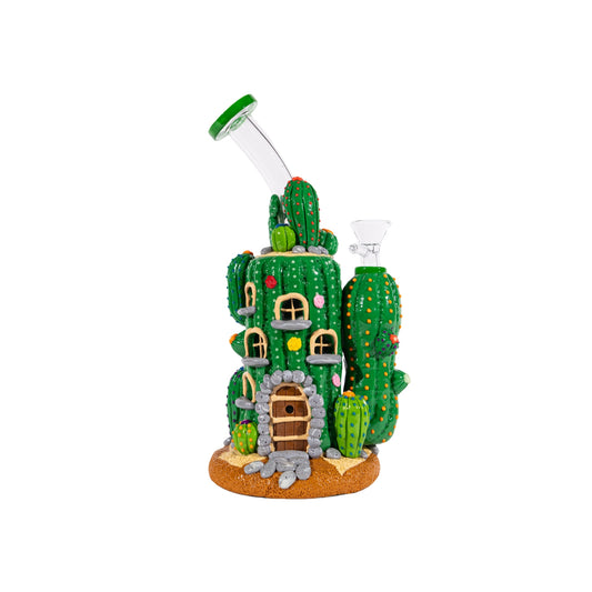 Cactus House Bong Novelty Glass Bong Desert Style