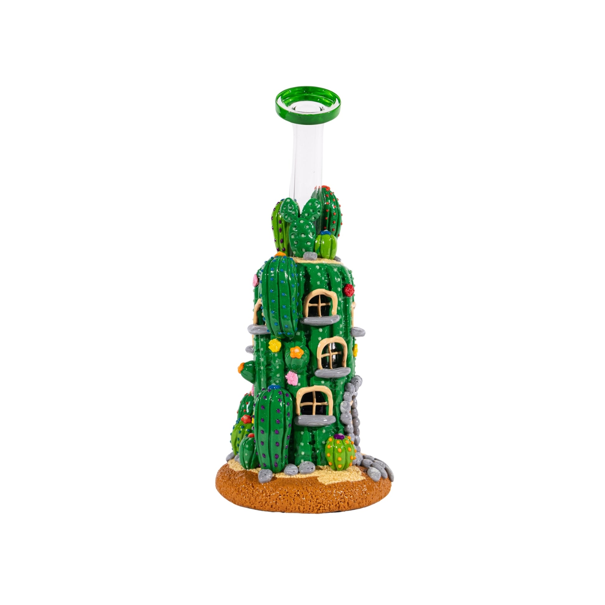 Cactus House Bong Novelty Glass Bong Desert Style