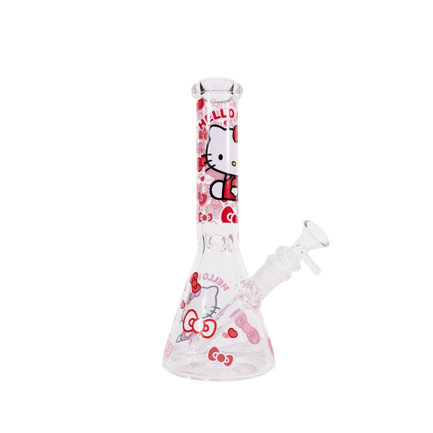 Hello Kitty Design Beaker Bong 10 Inch Cute Glass Bong