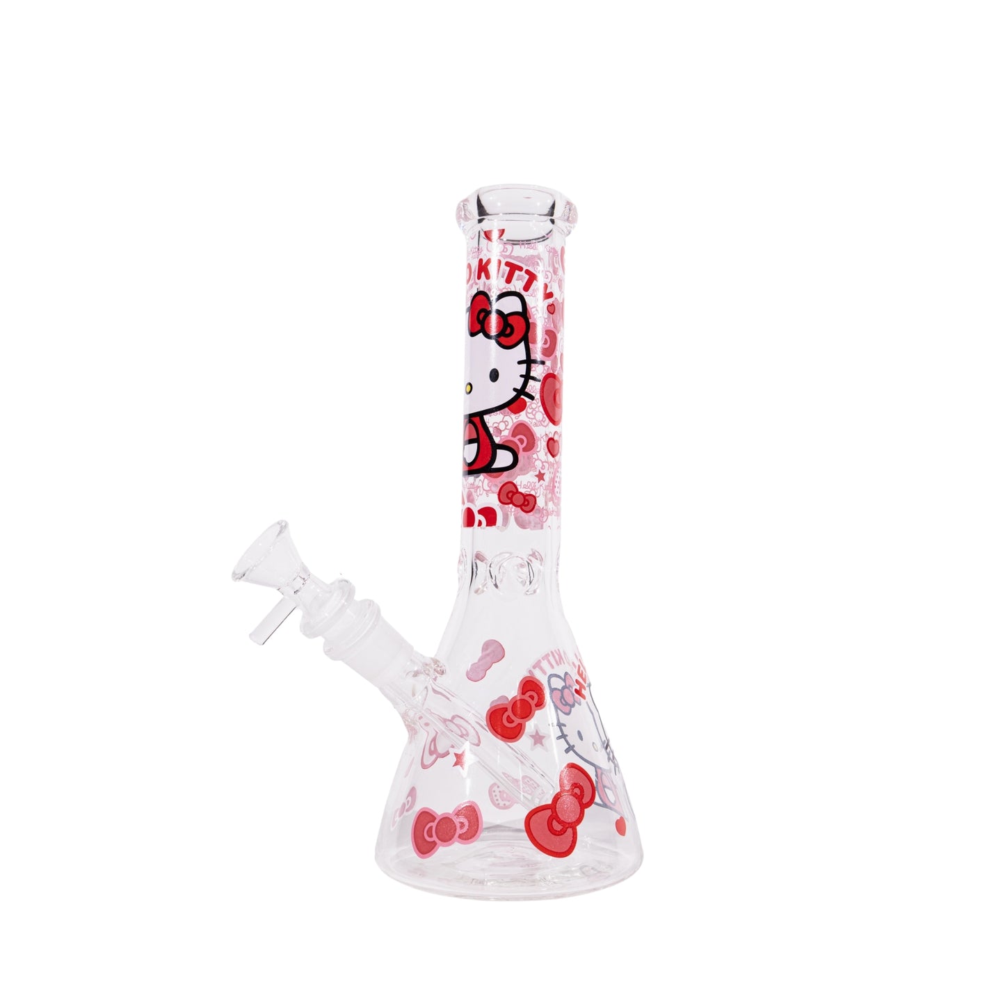 Hello Kitty Design Beaker Bong 10 Inch Cute Glass Bong
