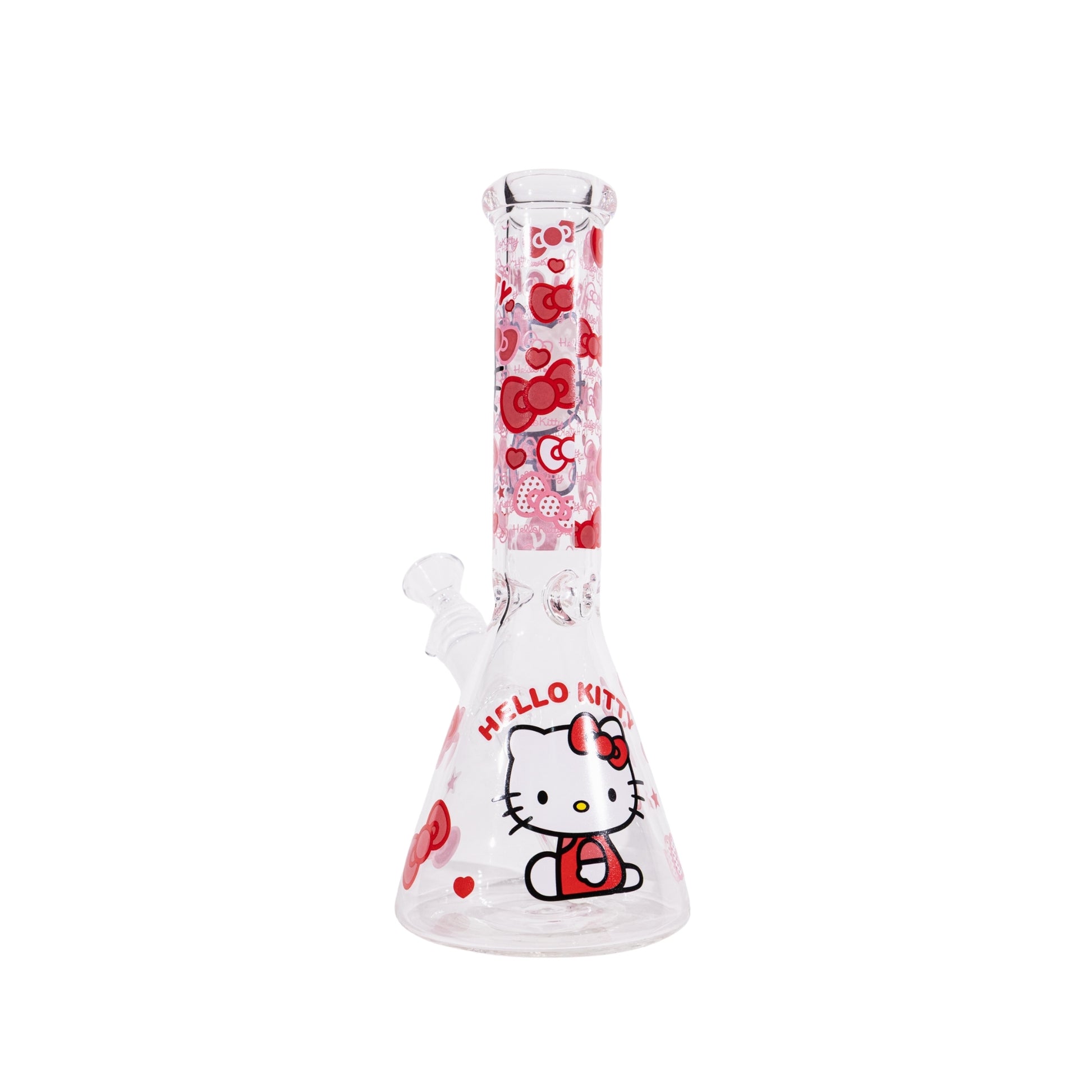 Hello Kitty Design Beaker Bong 10 Inch Cute Glass Bong