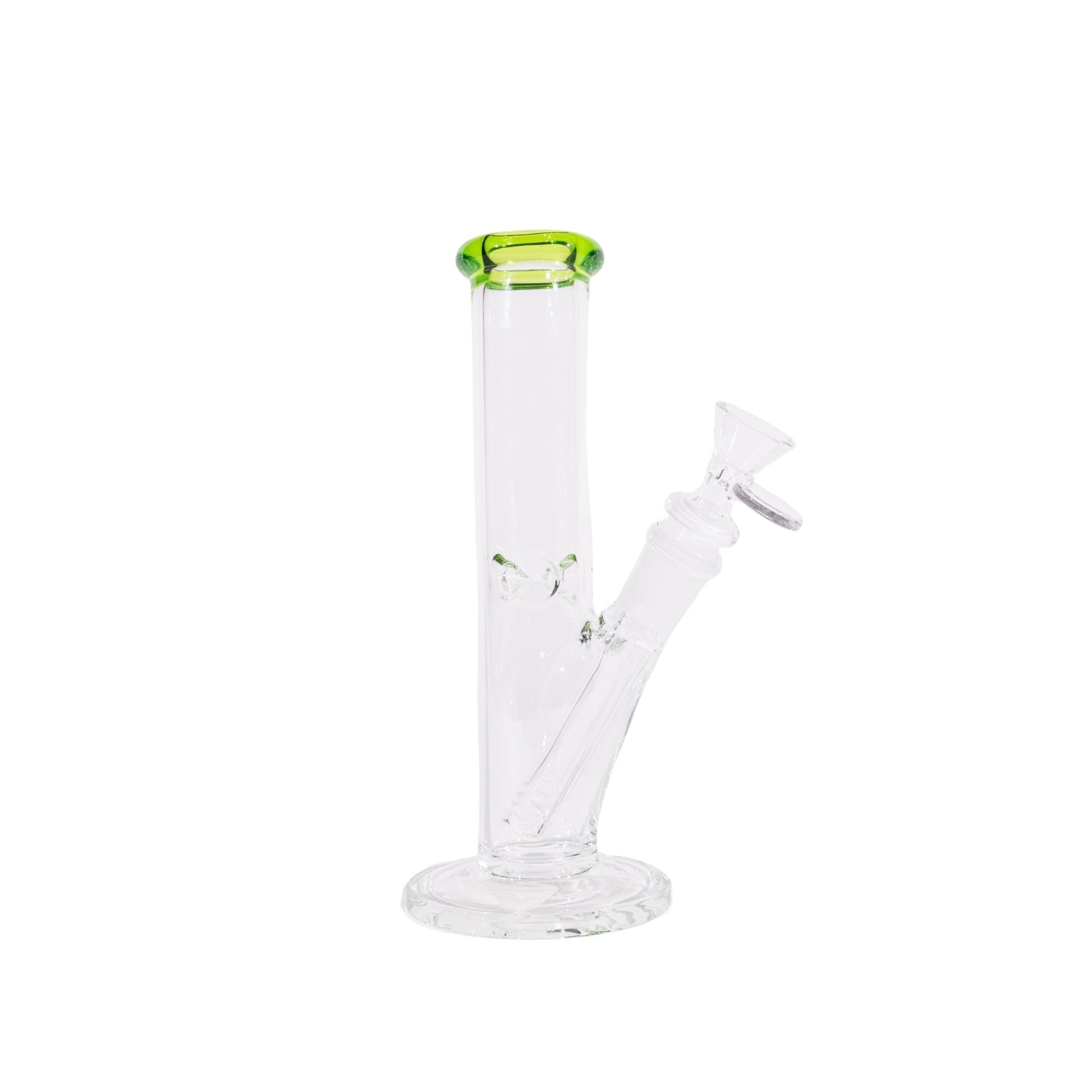 COLOR MOUTH STRAIGHT TUBE BONG 8"
