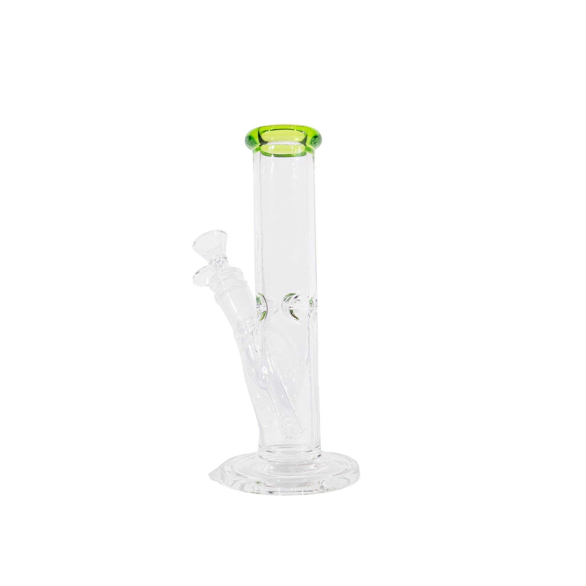 COLOR MOUTH STRAIGHT TUBE BONG 8"