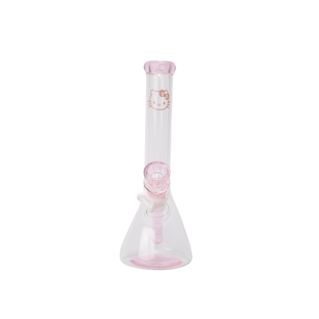 Hello Kitty Style Beaker Bong 10 Inch Cute Glass Bong