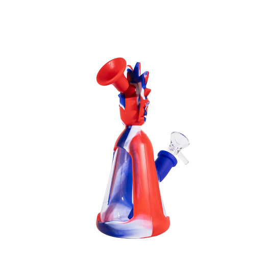 Rick Scientist Silicone Glass Bong – Cartoon Water Pipe