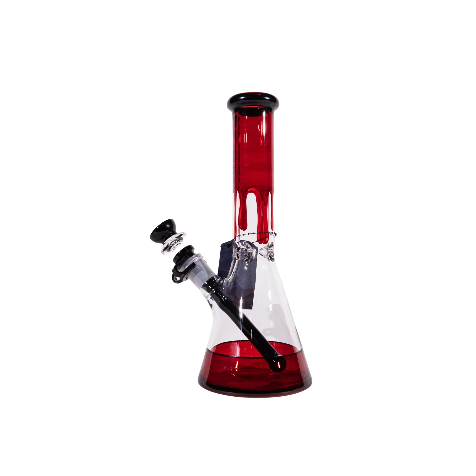 RGB Beaker Bong 10 Inch Glass Bong Colored Design