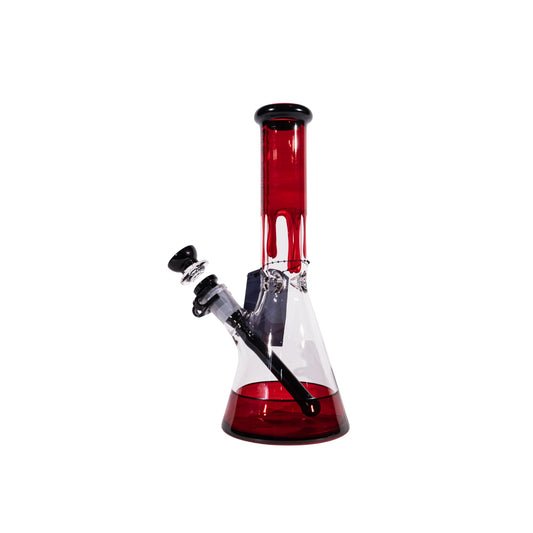 RGB Beaker Bong 10 Inch Glass Bong Colored Design