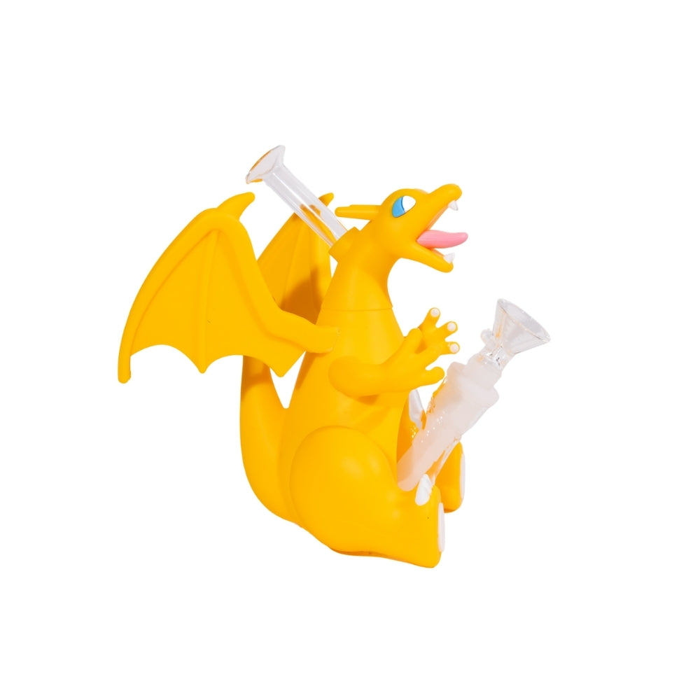Silicone Charizard Bong Durable Cartoon Fire Dragon Bong