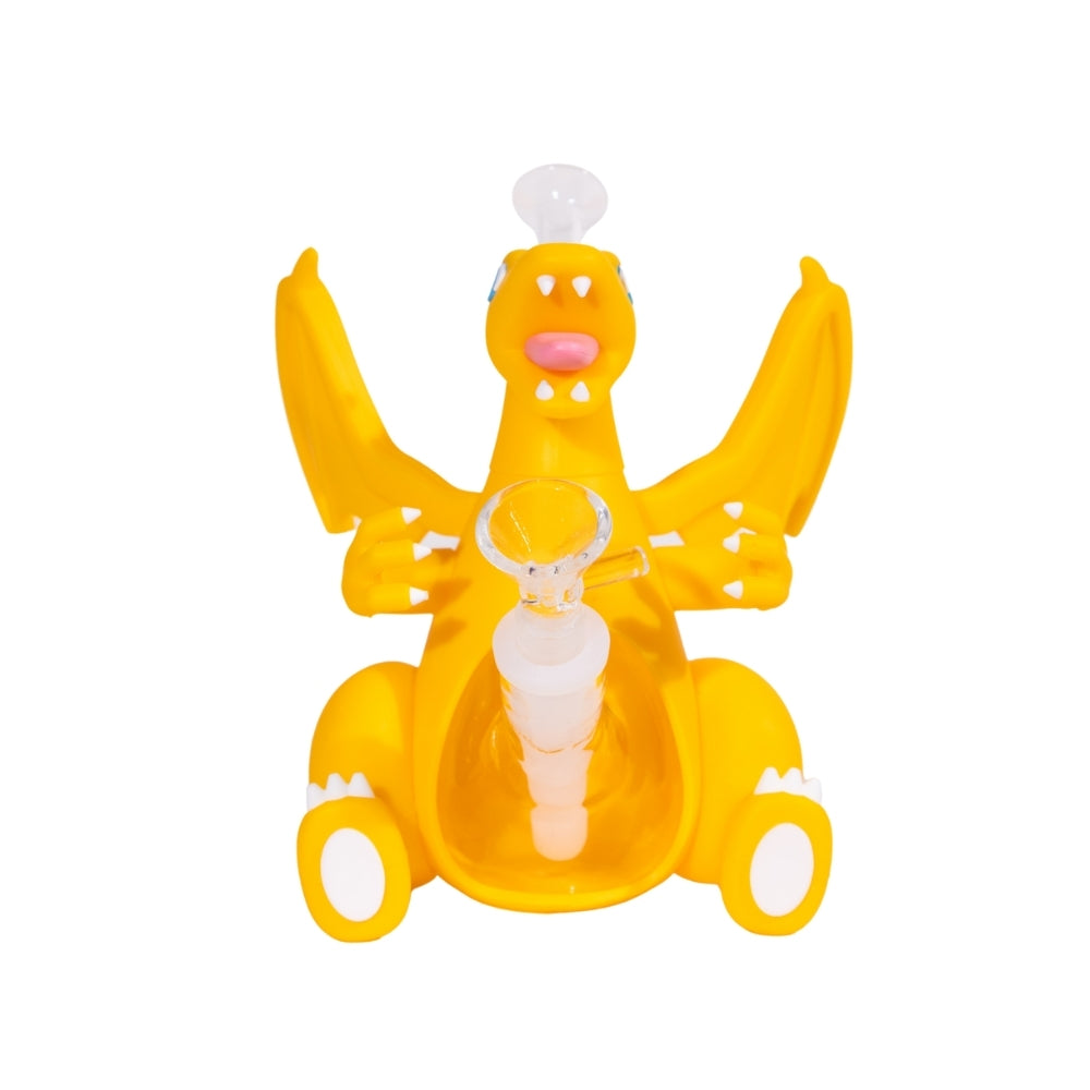 Silicone Charizard Bong Durable Cartoon Fire Dragon Bong