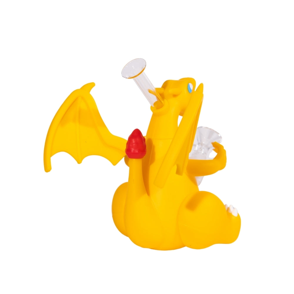 Silicone Charizard Bong Durable Cartoon Fire Dragon Bong