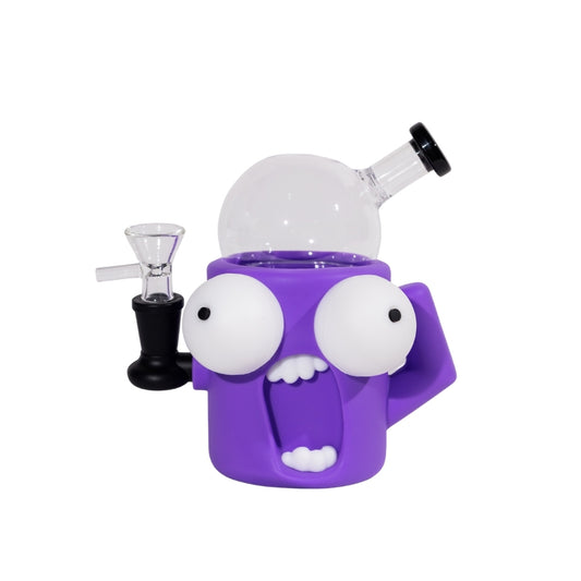 Silicone Glass Scream Bong