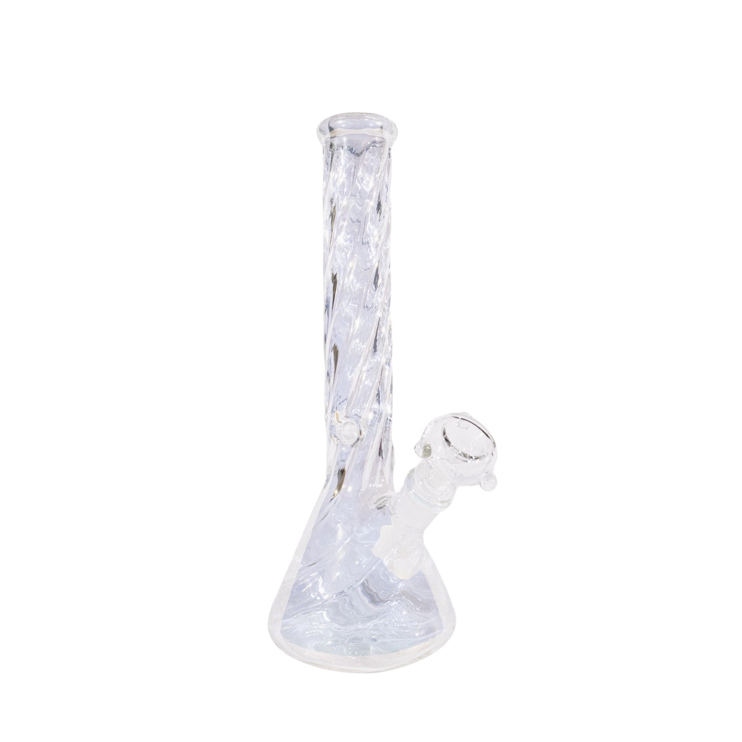 Twisted Neck Holographic Beaker Bong 12.5 Inch Glass Bong