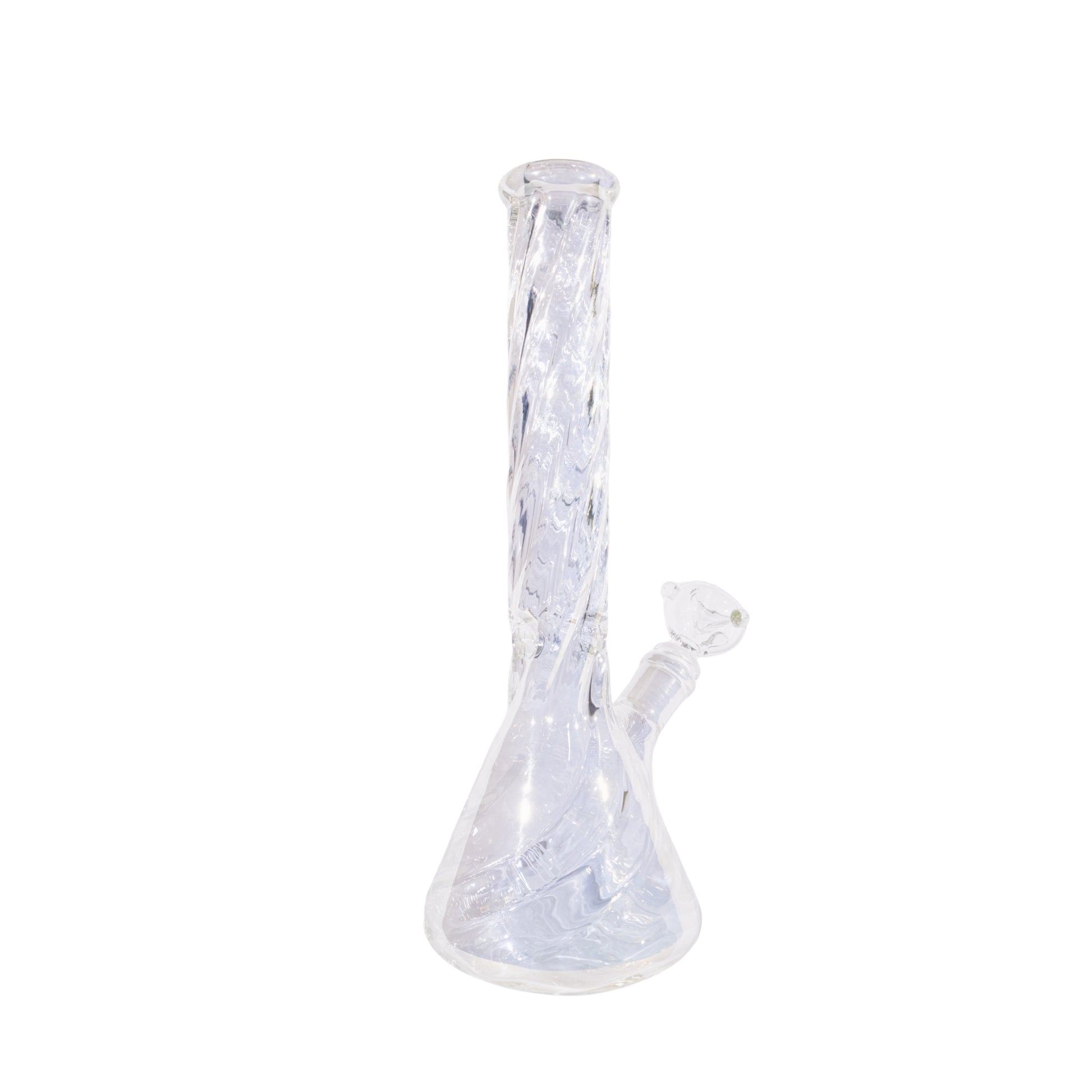 Twisted Neck Holographic Beaker Bong 12.5 Inch Glass Bong