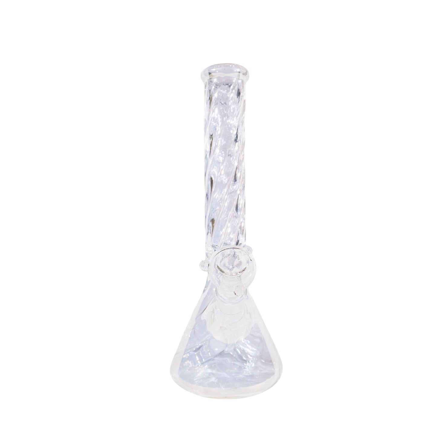 Twisted Neck Holographic Beaker Bong 12.5 Inch Glass Bong
