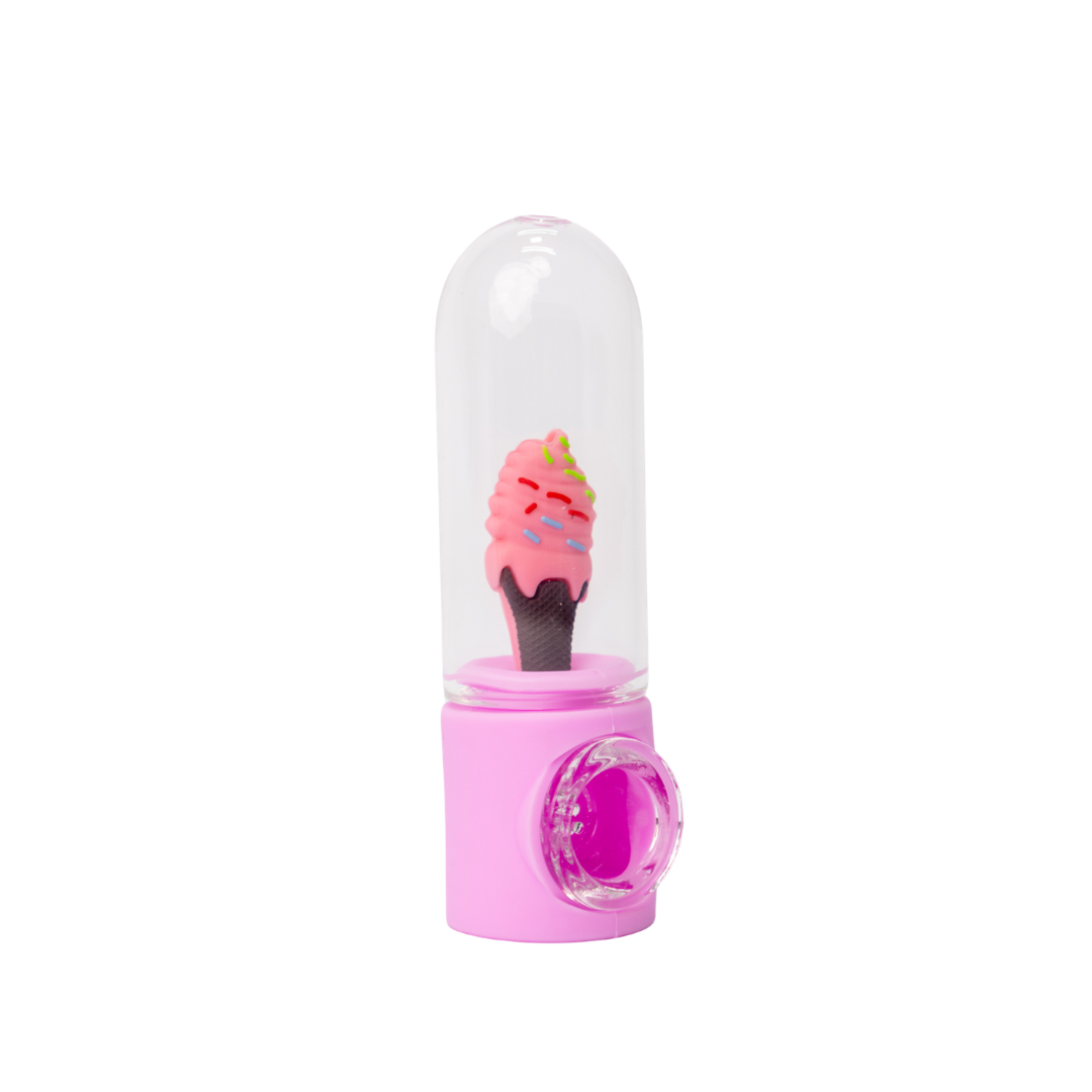 Ice Cream Silicone Glass Pipe