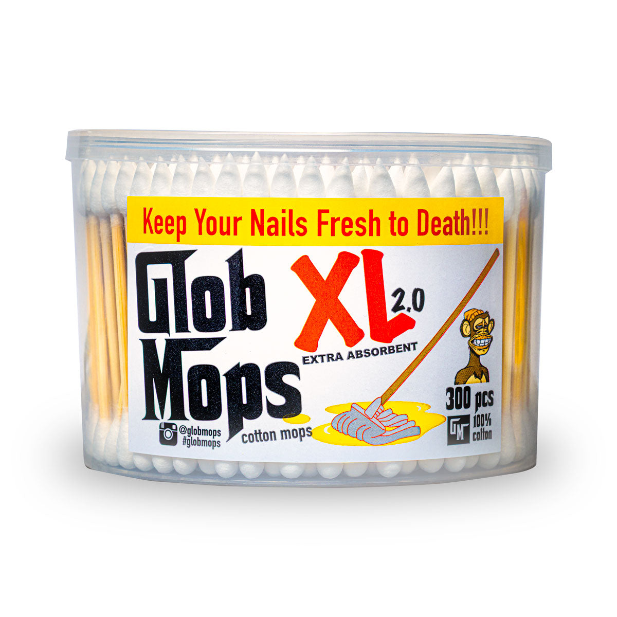 Glob Mops XL 2.0 Cotton Swabs (300 ct)