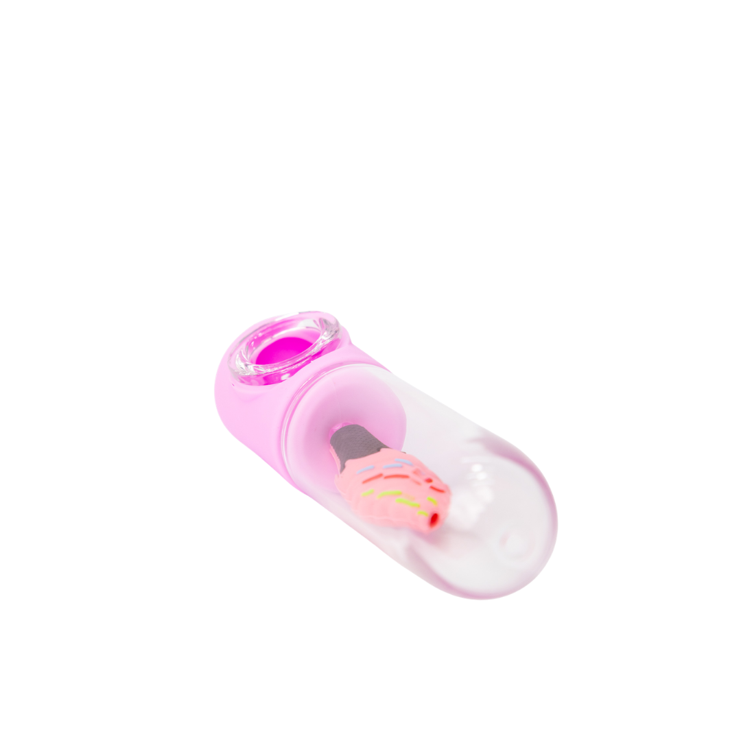 Ice Cream Silicone Glass Pipe