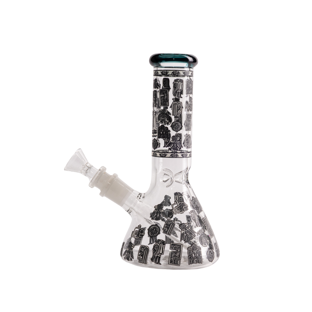 8in Mini Beaker Color Mouth Desing