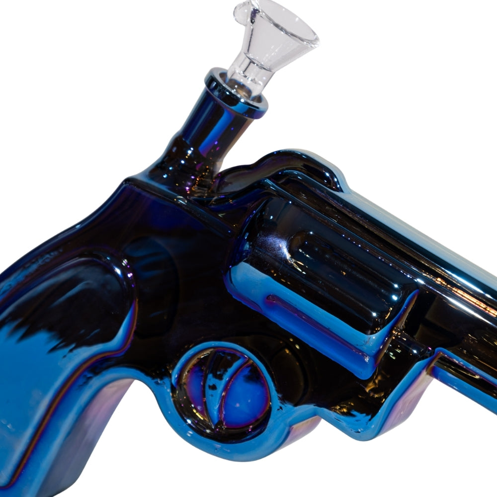 Revolver Bong 9 Inch Unique Cylinder Chamber Glass Bong