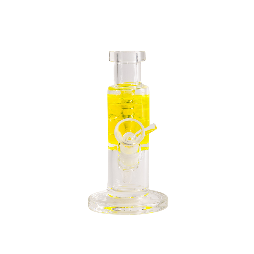 Straight Tube Glycerine Mini Bong 6" Glass Bong