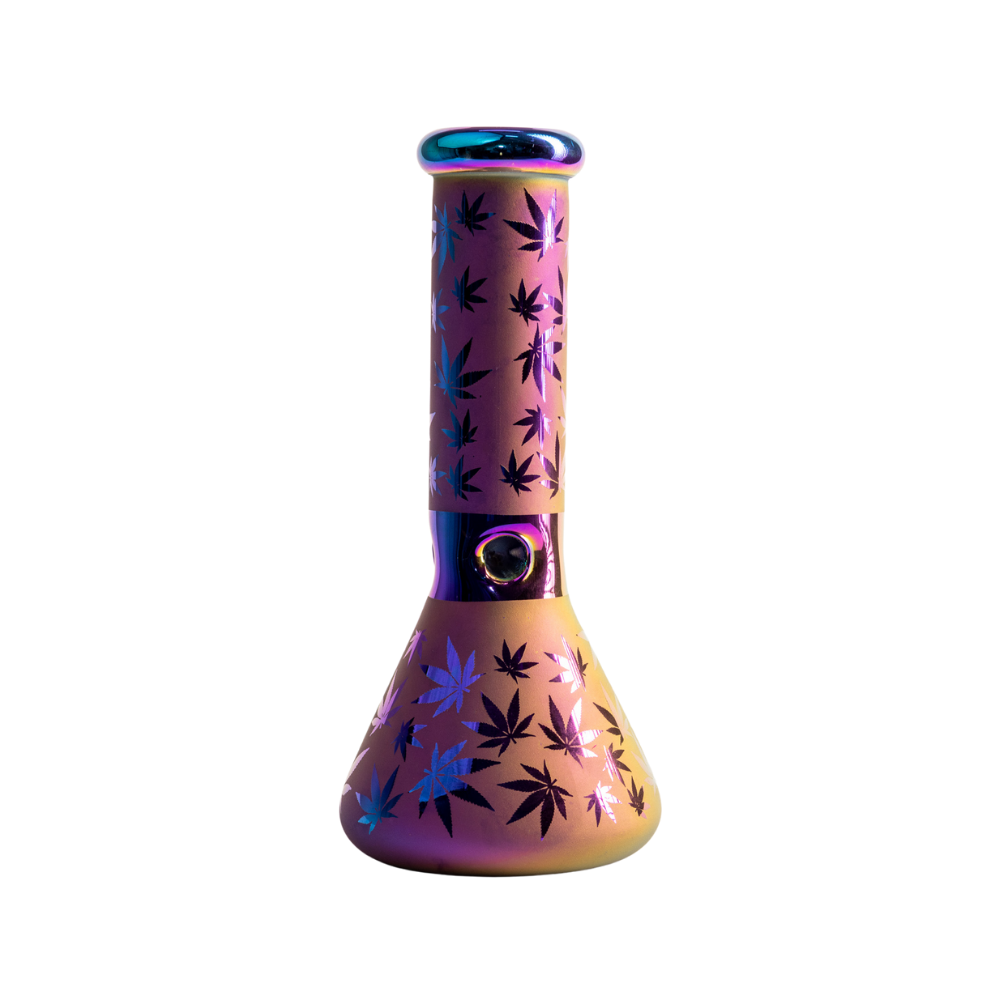 Electro Plated Beaker Bong 8" Glass Bong