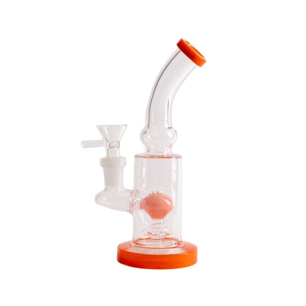 Colored Base & Mouth Recycler Bong 7.5
