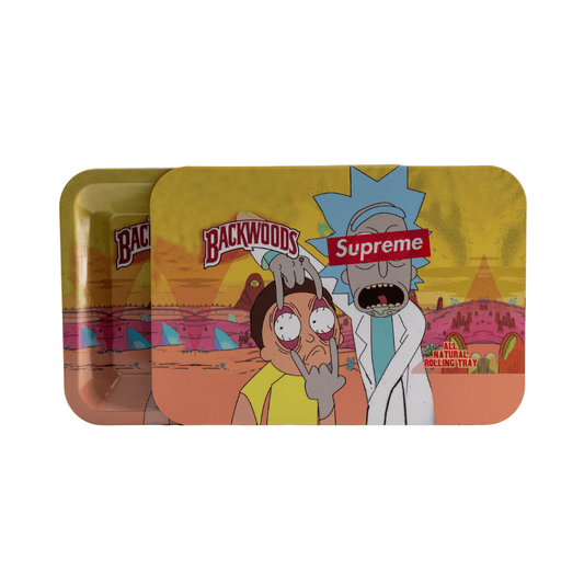 Rolling Tray with Lid – Durable Metal Tray with Magnetic Cover