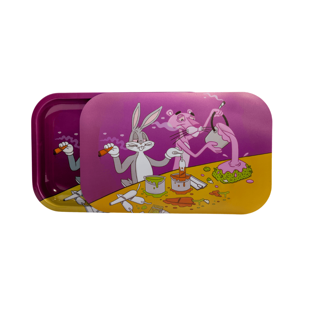 MEDIUM ROLLING TRAY WITH LID
