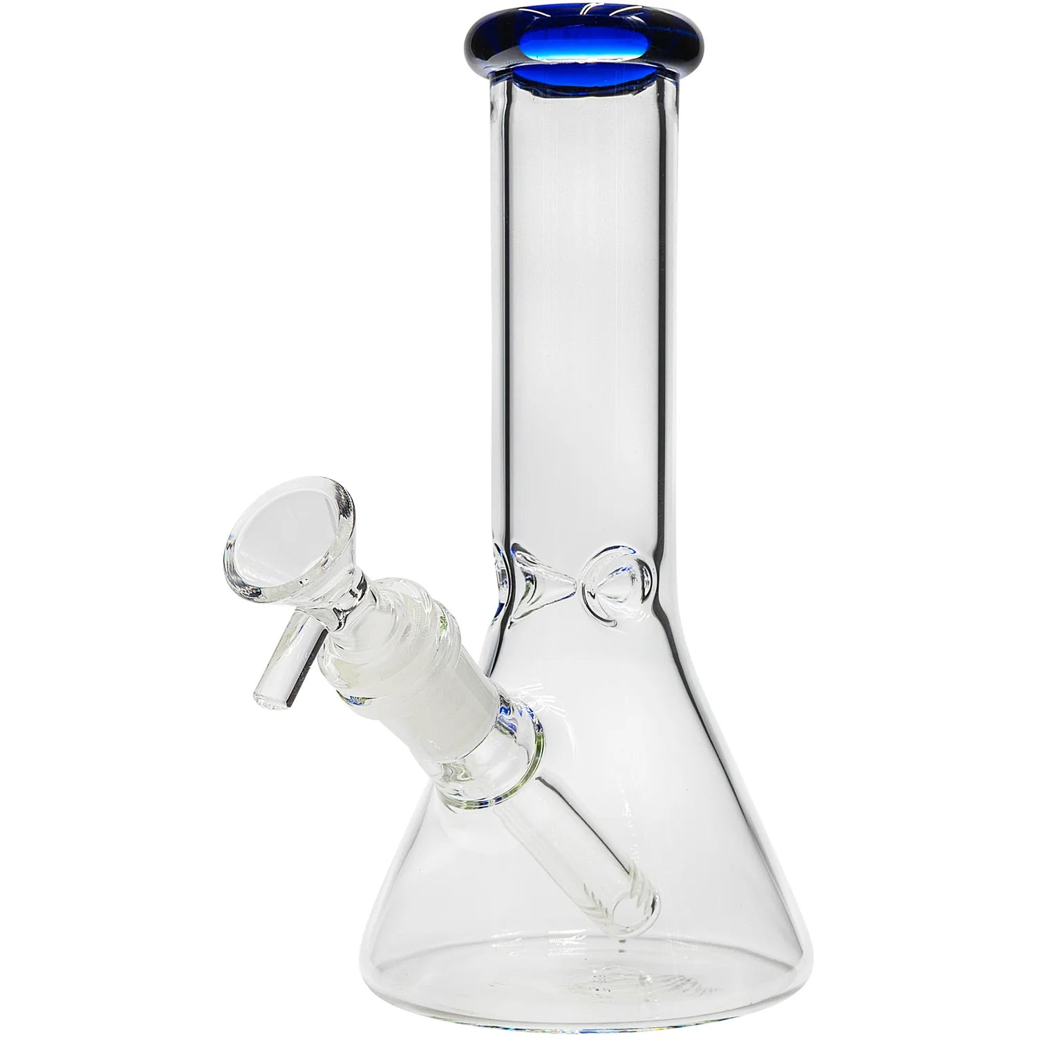 Beaker Bong 8" with Colored Mouthpiece Glass Bong