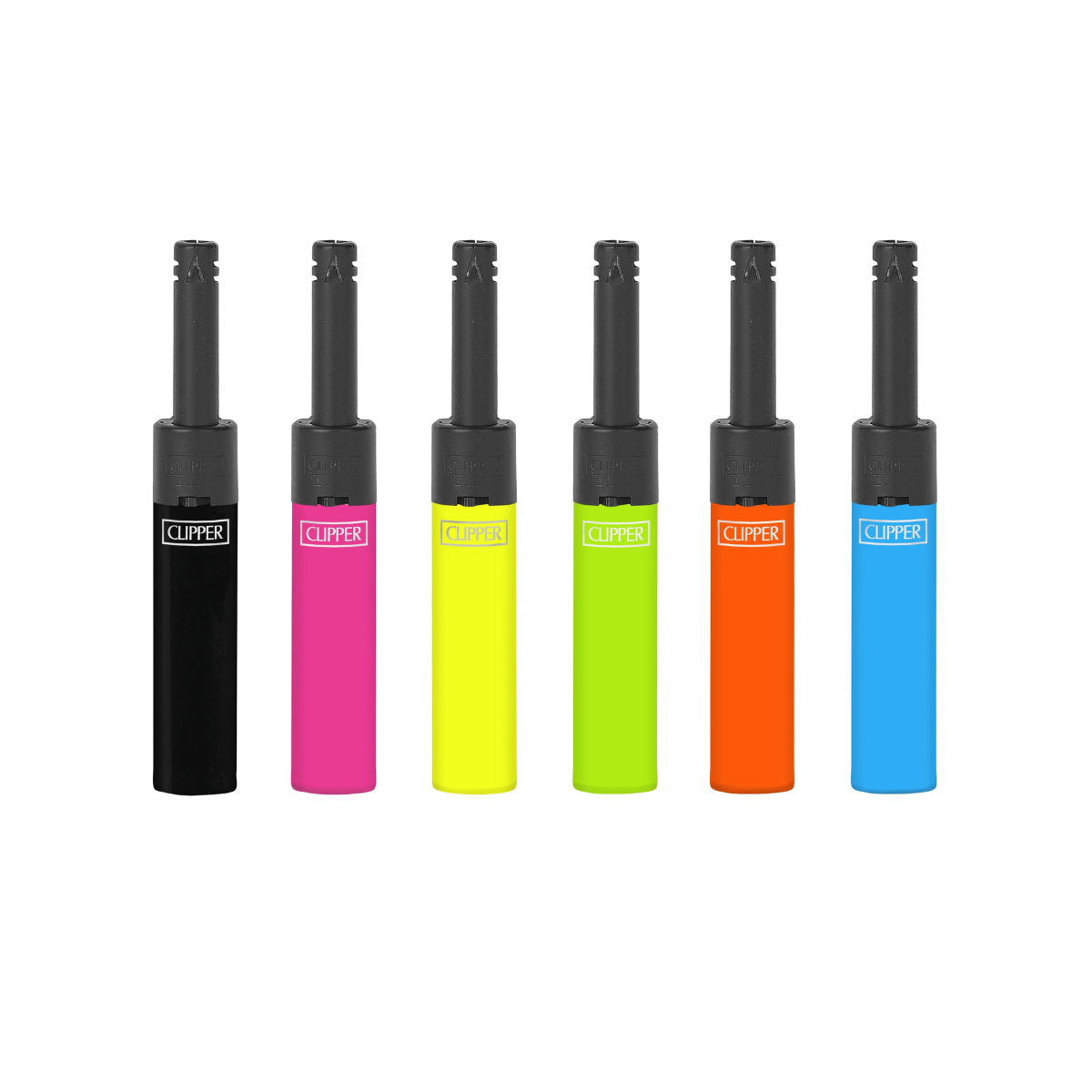 CLIPPER lighters minitube Solid Fluo BW