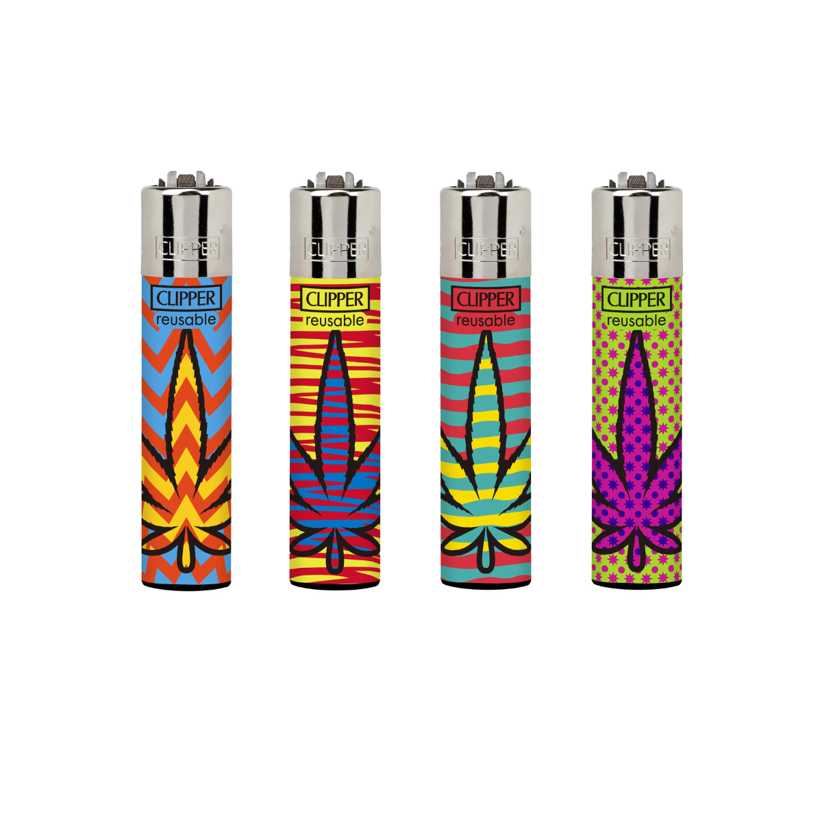CLIPPER lighters Colored Leaves