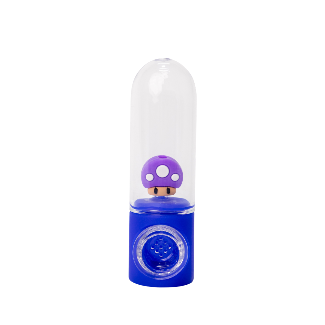Mushroom Silicone Glass Pipe