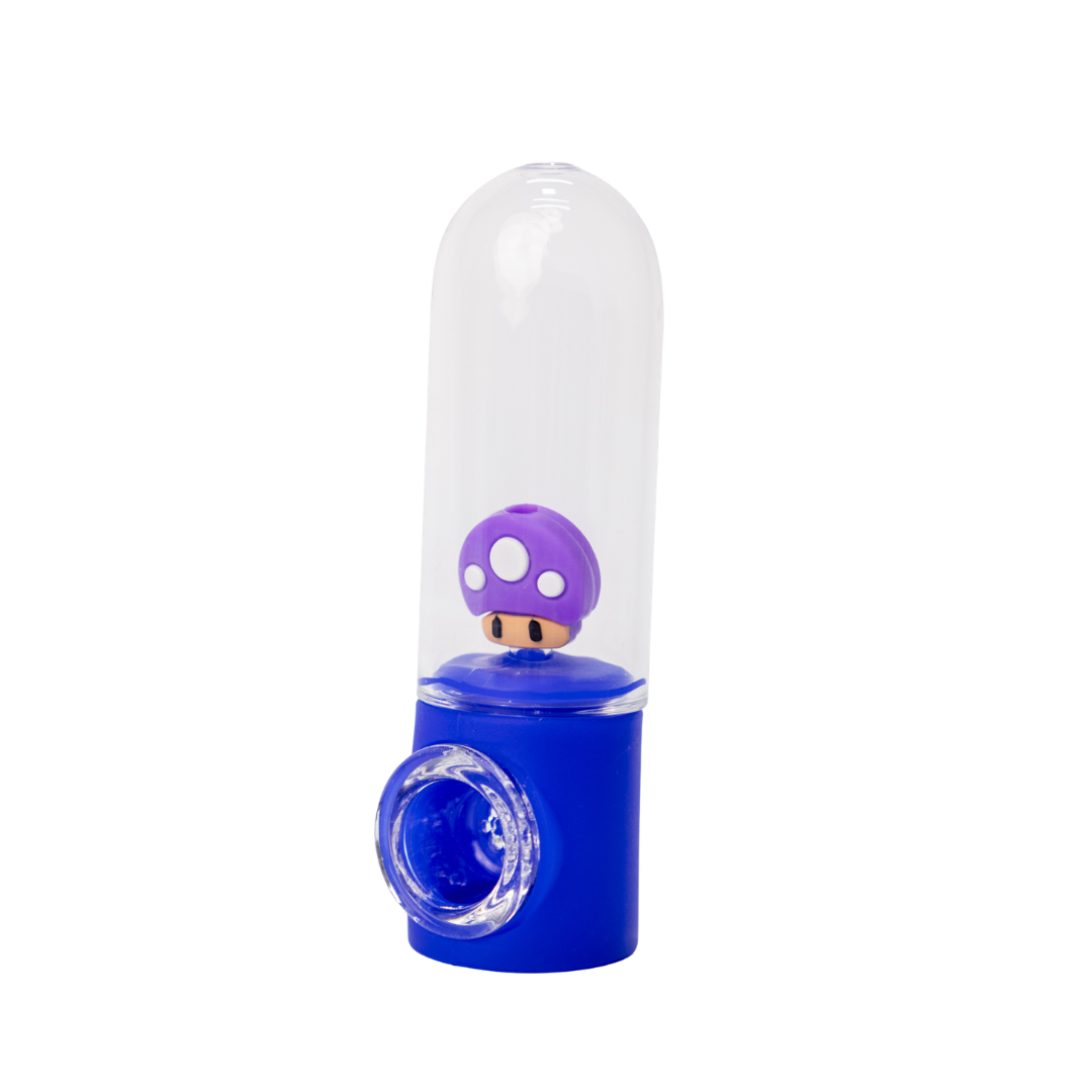 Mushroom Silicone Glass Pipe