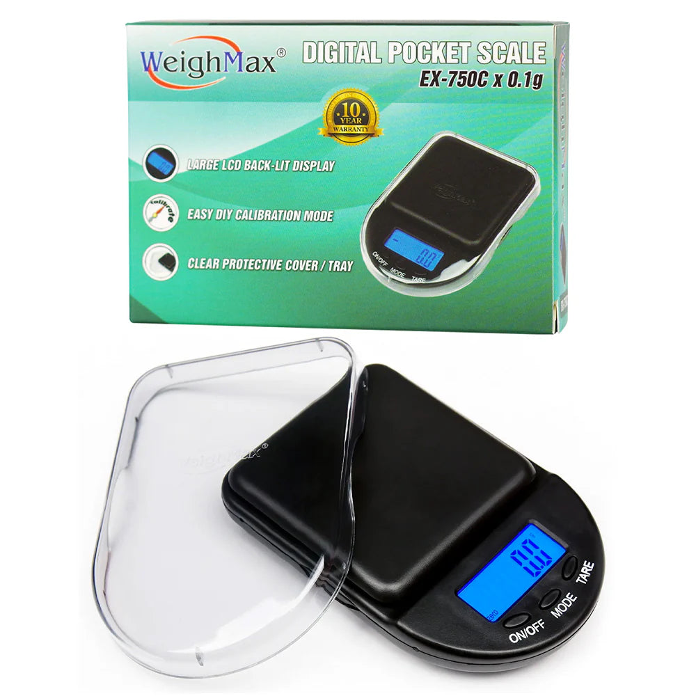 Digital Pocket Scale weighMAX EX-750C – 0.1 g Precision Scale