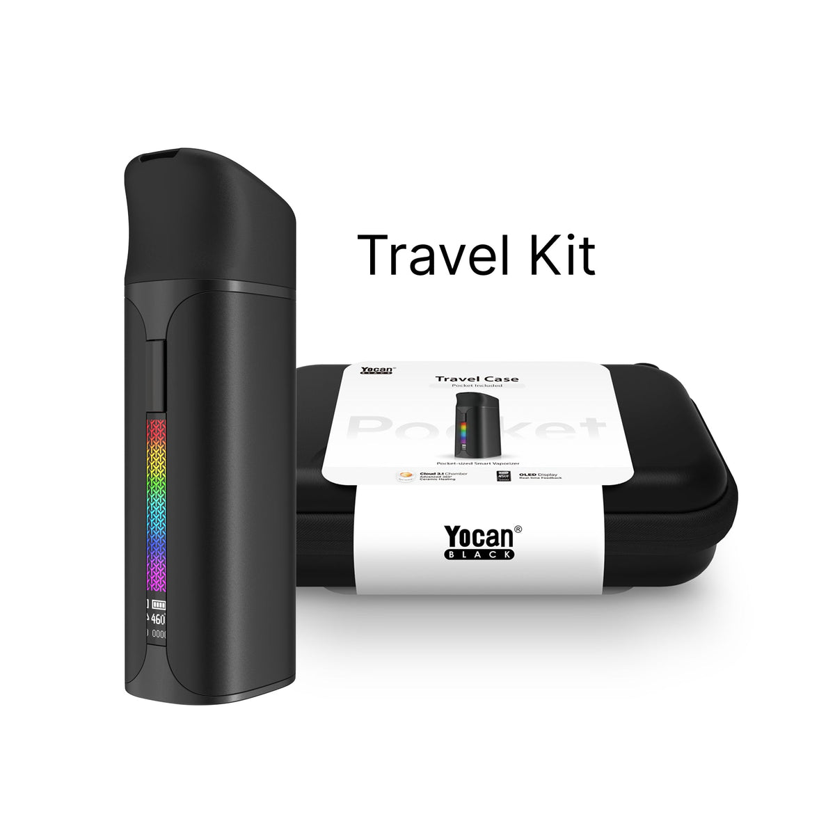 Yocan Black Pocket Full Travel Kit