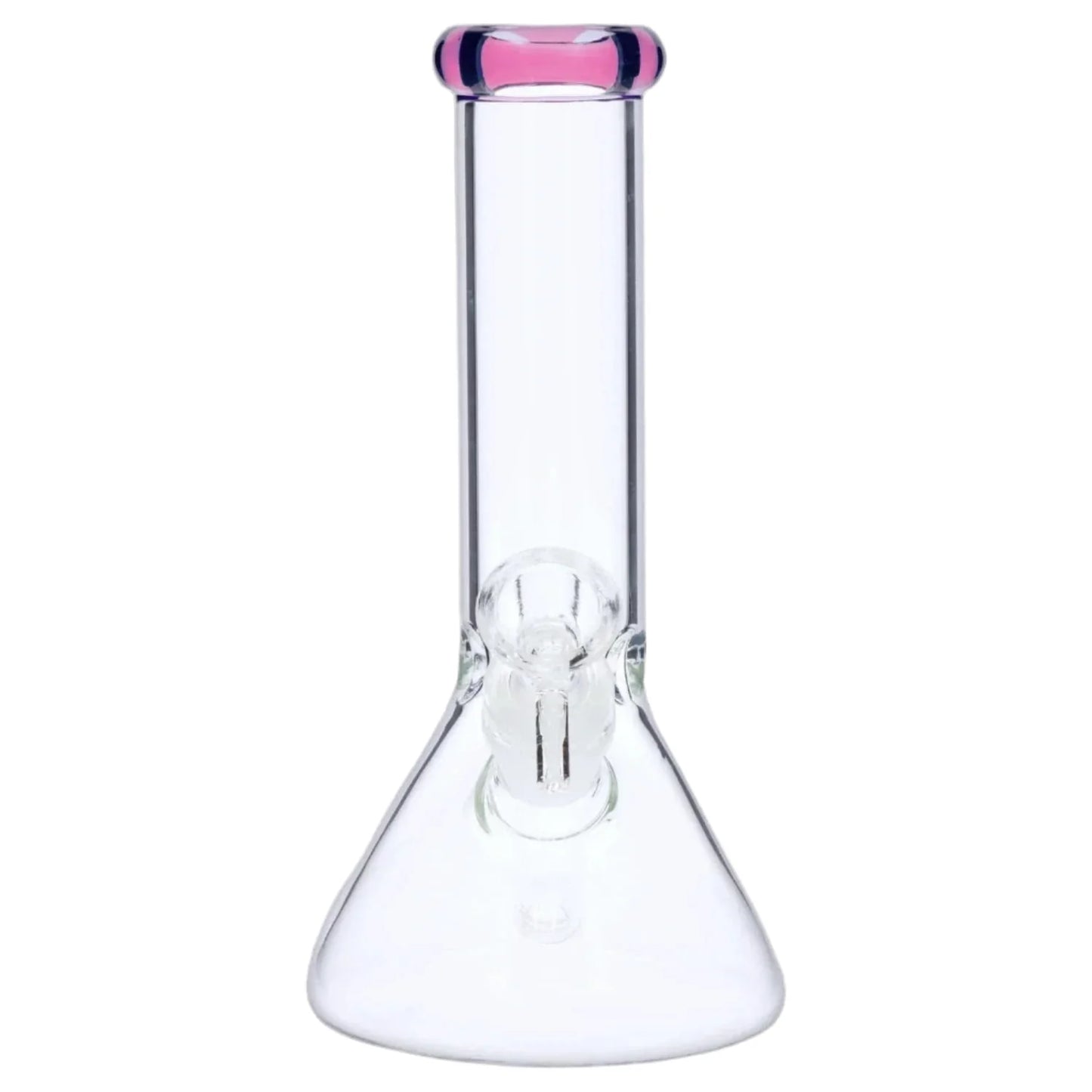 Beaker Bong 8" with Colored Mouthpiece Glass Bong