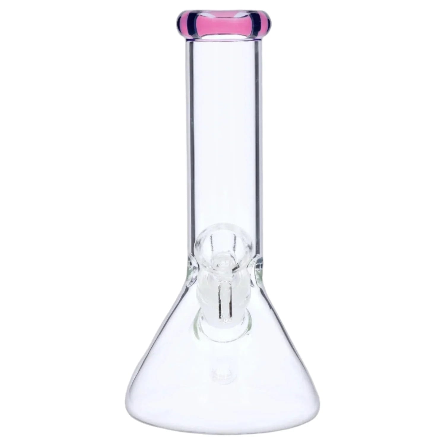Beaker Bong 8" with Colored Mouthpiece Glass Bong