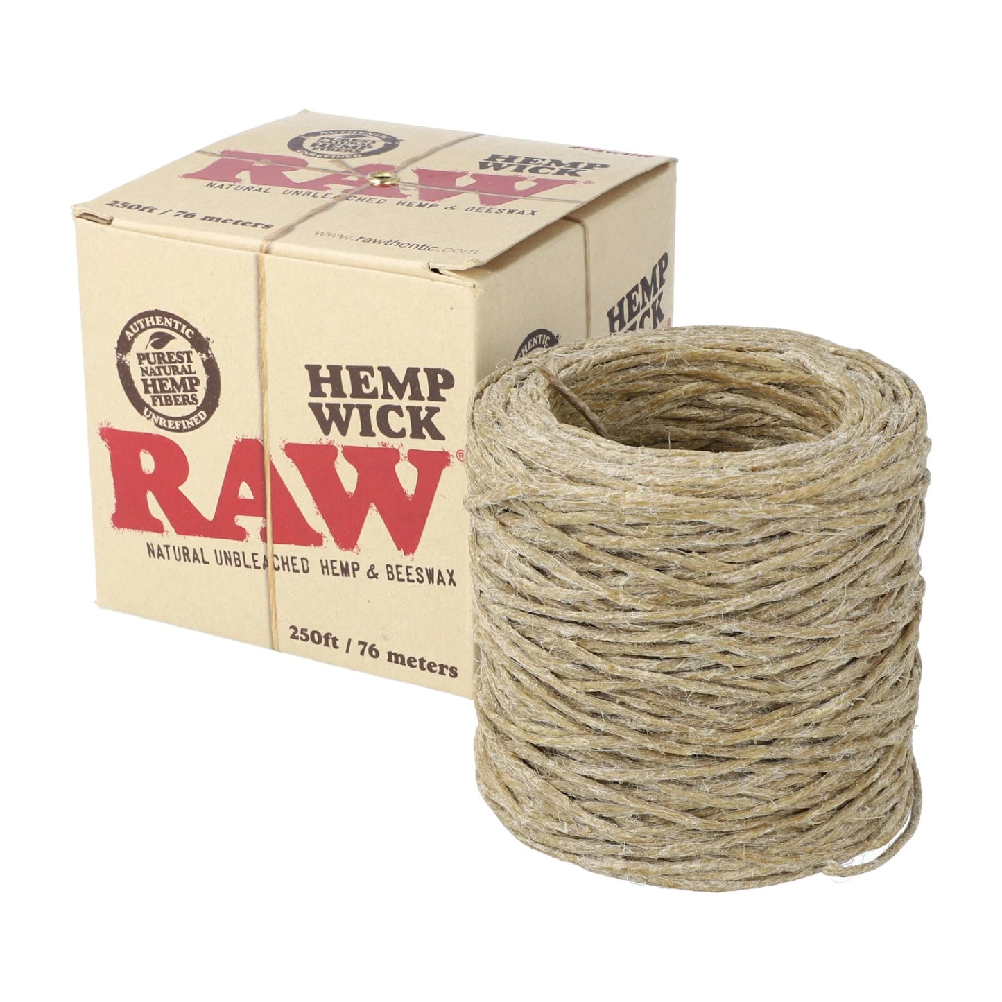 RAW Hemp Wick 250FT
